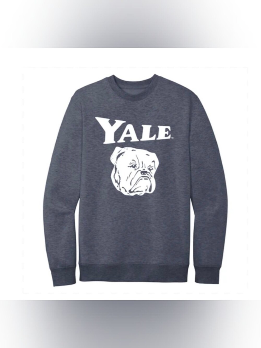 Yale University Mascot Handsome Dan Oversized Crewneck Sweater Size Large